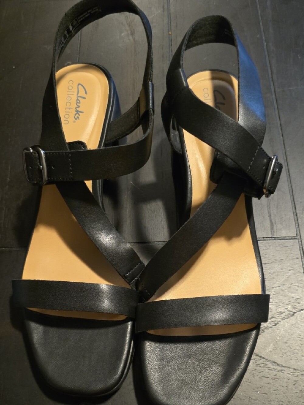 NWOB Leather Strappy Block Heel Sandals Jaylan Sol - Picture 2 of 7